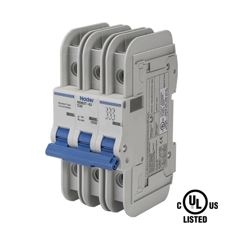 Nader UL 489 Circuit Breakers and Circuit Protection DIN Rail Components